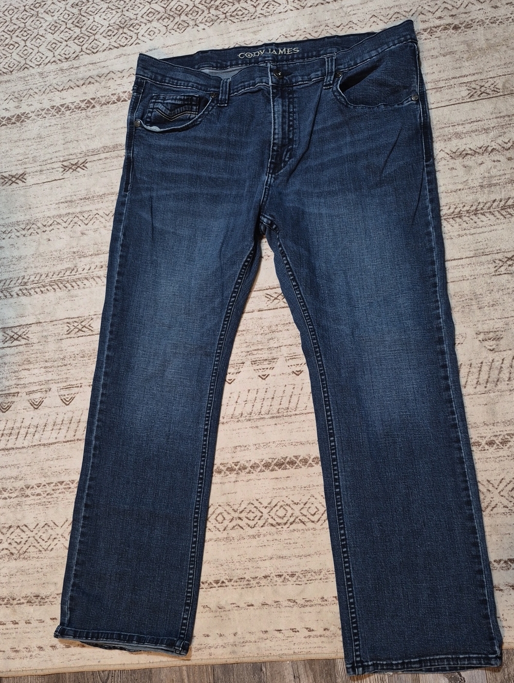 Cooper James Men’s Relaxed Fit Jeans in Dark Indigo